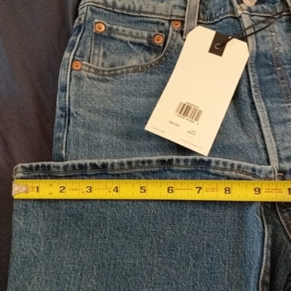 Levi's Ribcage High Rise Flare Jeans in Jive Song - Picture 2 of 5